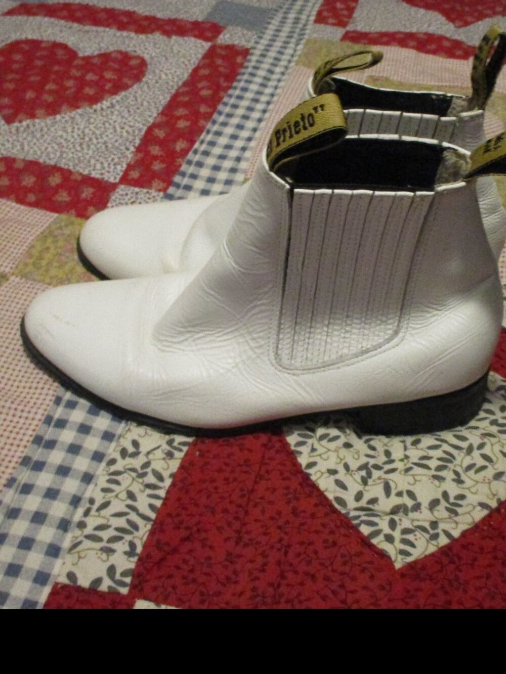 El Prieto White Ankle Boots  size 5 US